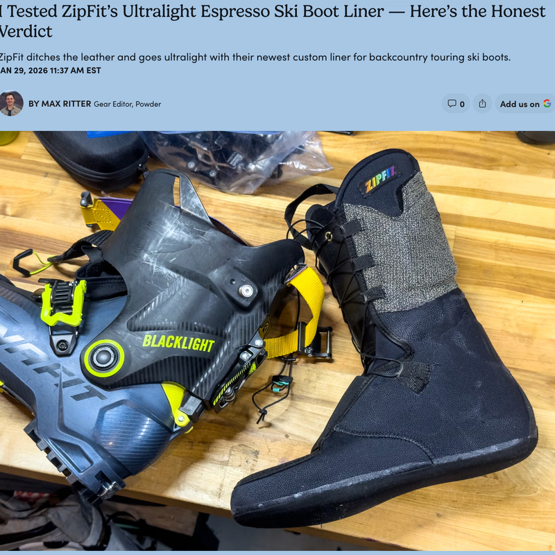 Powder Magazine Reviews the Espresso | ZipFit