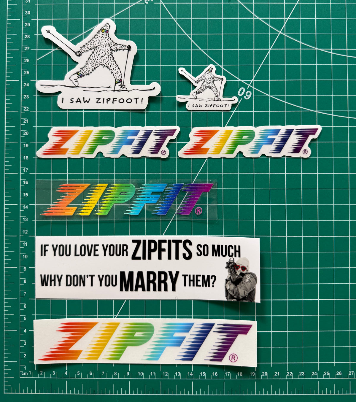 ZipFit Sticker Pack