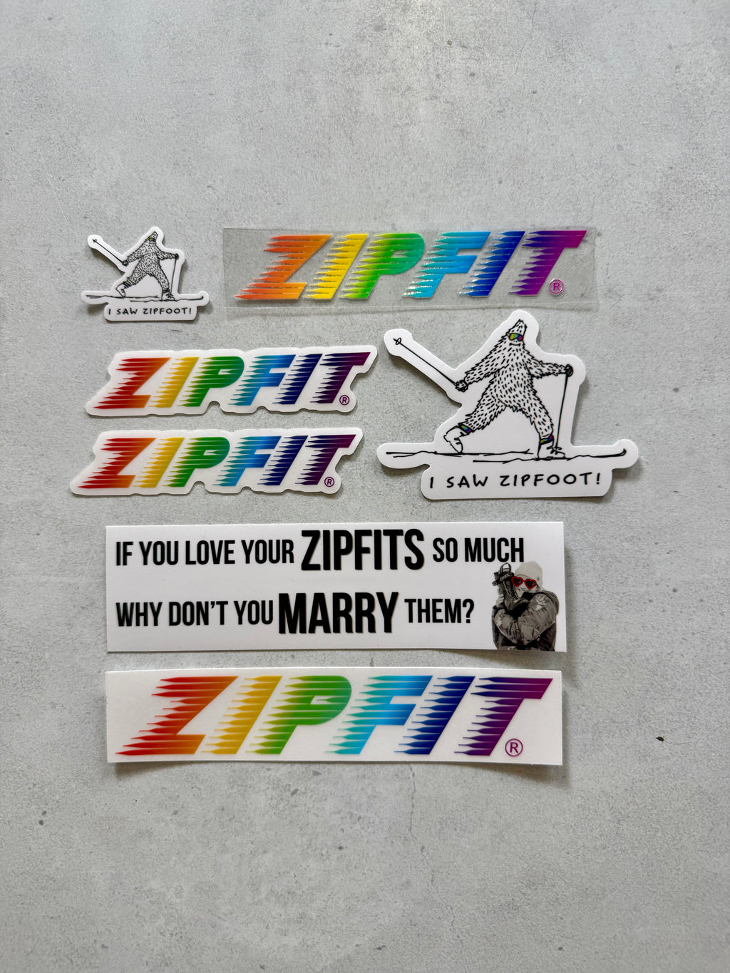 ZipFit Sticker Pack