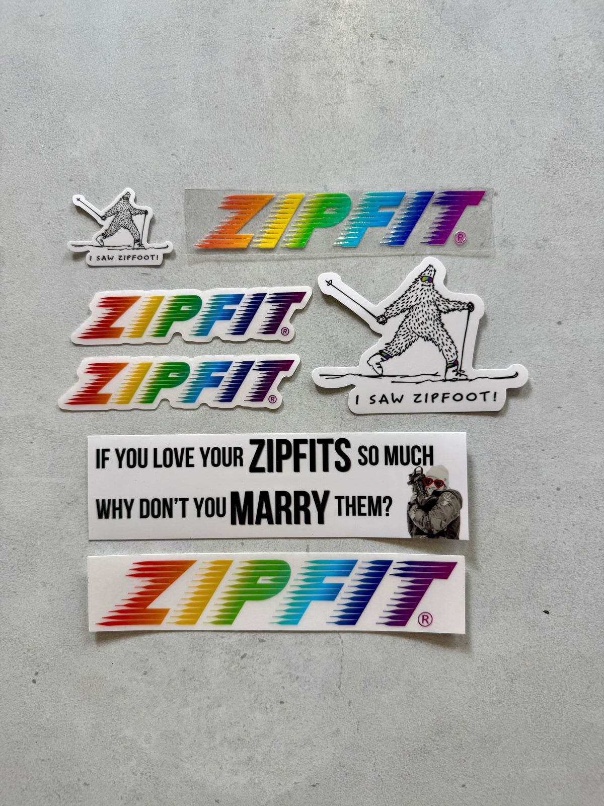 ZipFit Sticker Pack